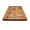 Placa Personalizada de Teca – Recuerdo Buque Escuela Juan Sebastián de Elcano