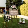 💍 Cartel de Madera Personalizado para Bodas ✨ Bienvenida Elegante y única