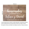 💍 Cartel de Madera Personalizado para Bodas ✨ Bienvenida Elegante y única