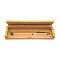 ✨🎉 Caja de Bambú con Bolígrafo Personalizado – Sorprende a tus Padrinos