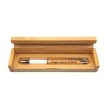 Caja abierta de madera grabada con bolígrafo personalizado regalo comunión