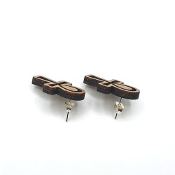 Conjunto Ankh en Madera 🌿 Colgante y Pendientes – Regalo Original