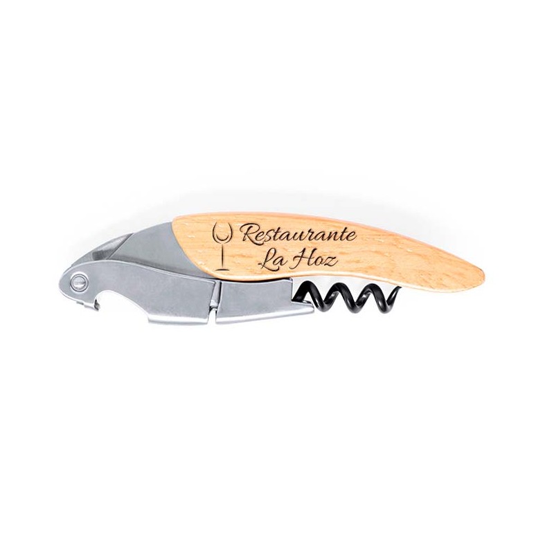 Sacacorchos de Bambú Personalizado 🍷 | Regalo Ecológico para Empresas