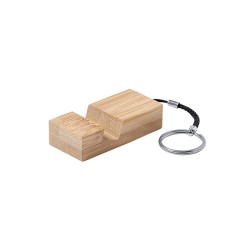 Llavero Soporte para Móvil de Bambú Personalizado 2