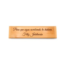 Regalo de Jubilación: Bolígrafo de Bambú Personalizado con Caja ✨