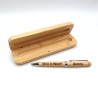 Set Bolígrafo de Madera Bambú y Caja de Bambú Grabado