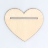 Tarjeta Corazón de Madera para Regalo