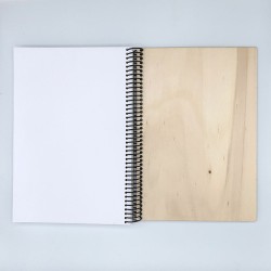 📖 Cuaderno personalizado de madera | Regalo único y motivador