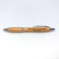 Bolígrafo Madera Grabado Laser