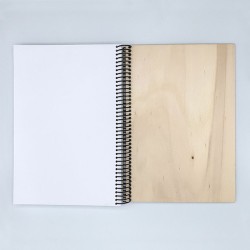 Cuaderno con Tapa de Madera Barco Sin Rumbo