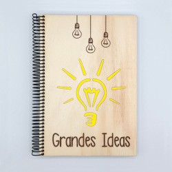 Cuaderno con Tapas de Madera Grandes Ideas