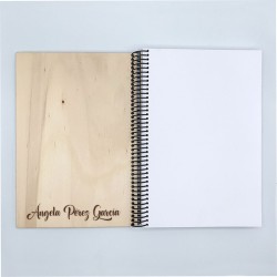 Cuaderno con Tapas de Madera Las Recetas de Mamá