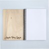 Cuaderno con Tapas de Madera Las Recetas de Mamá