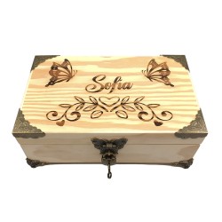 Joyero de Madera Personalizado Sofía