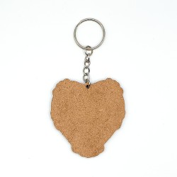 Llaveros Personalizados de Madera para Bodas Corazón